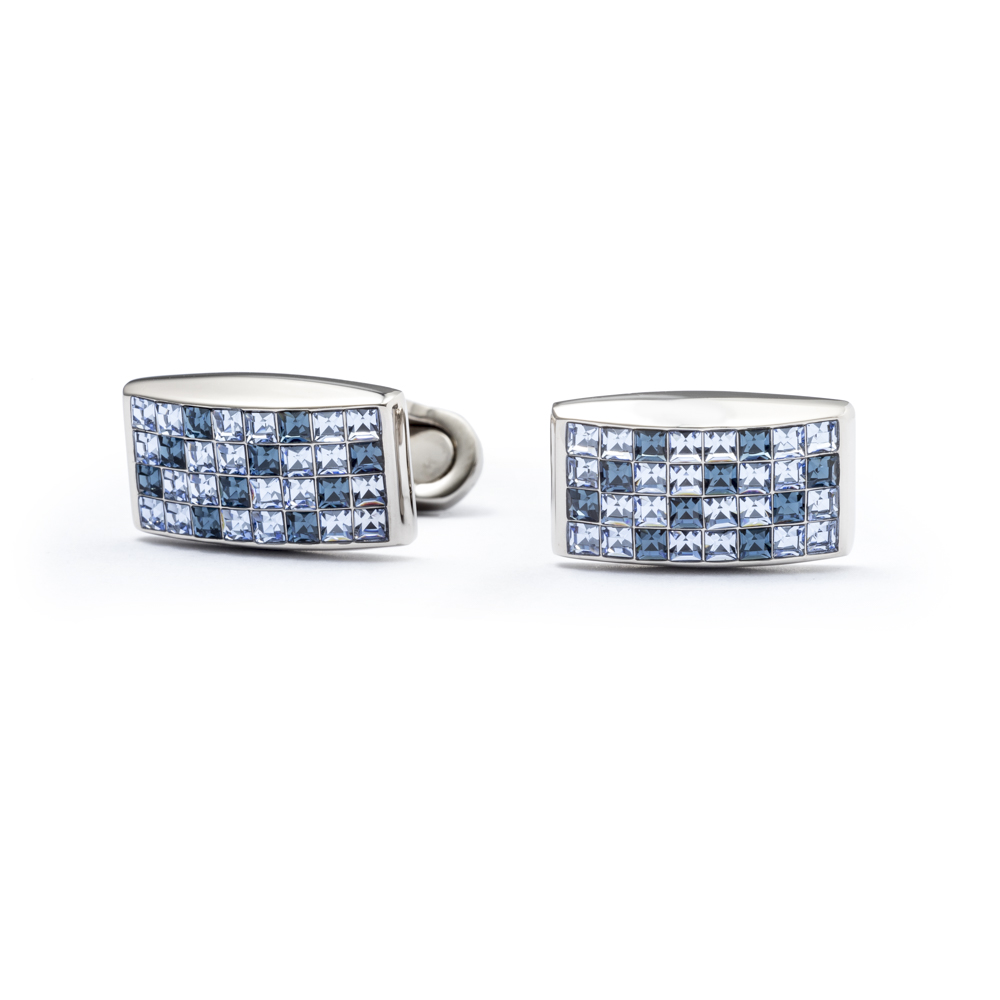 Cursa – Rectangular Crystals cufflinks